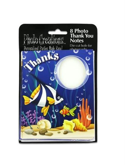 Picture of Sea life photo 'thank you' cards, pack of 8 (Available in a pack of 24)