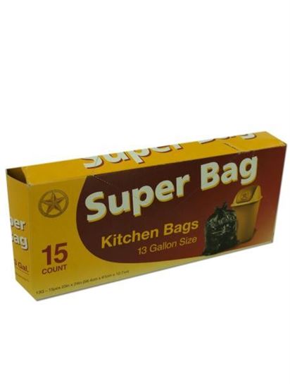 Picture of Super bag kitchen bags, 13 gallon (Available in a pack of 24)