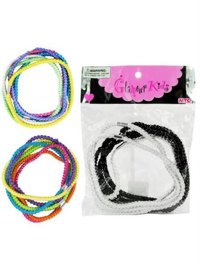 Picture of 6 large elastic headbands 3 assorted (Available in a pack of 24)