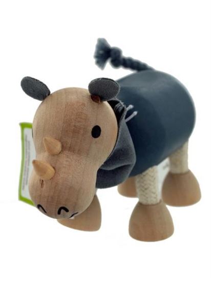 Picture of 5pk wooden rhinos 14088 (Available in a pack of 1)