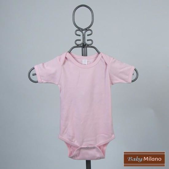 Picture of Light Pink Baby Onesie - Short Sleeve by Baby Milano