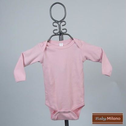 Picture of Light Pink Baby Onesie - Long Sleeve by Baby Milano