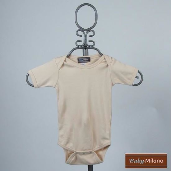 Picture of Tan Baby Onesie - Short Sleeve by Baby Milano