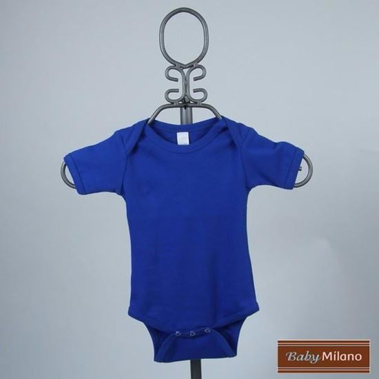 Picture of Royal Blue Baby Onesie - Short Sleeve by Baby Milano