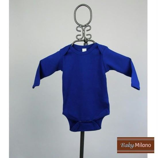 Picture of Royal Blue Baby Onesie - Long Sleeve by Baby Milano