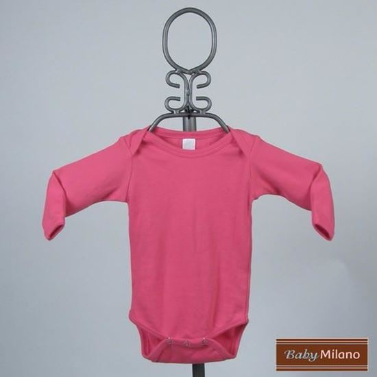 Picture of Fuchsia Baby Onesie - Long Sleeve by Baby Milano
