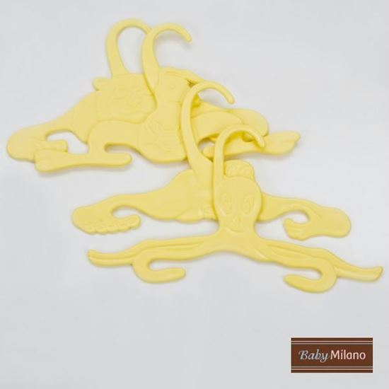 Picture of Baby Clothes Hangers - Yellow - 4 Pk by Baby Milano