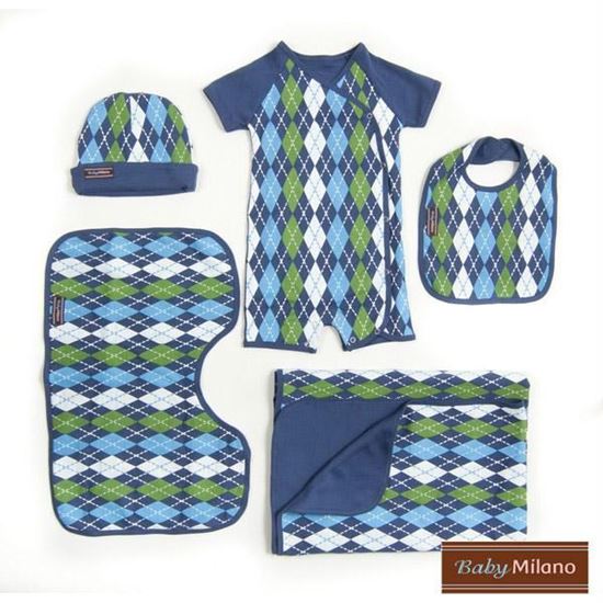 Picture of Argyle Gift Set- Blue 5 pc