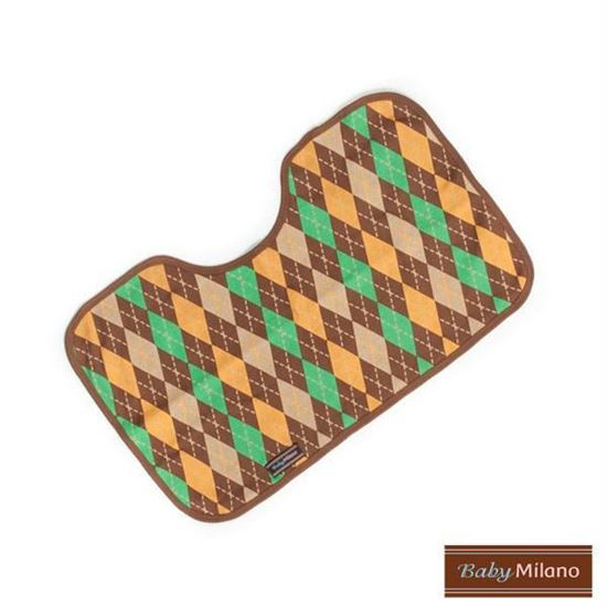 Picture of Brown Argyle Burp Cloth