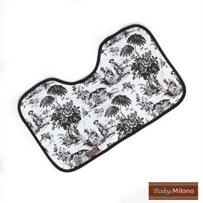 Picture of Baby Burp Cloth - Black Toile