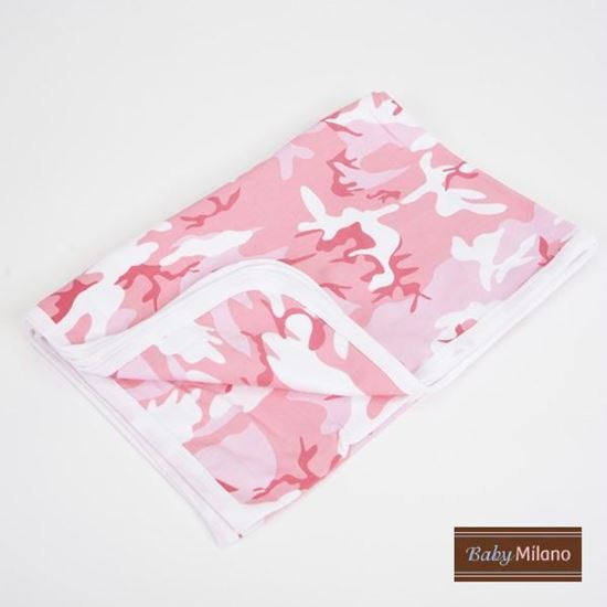 Picture of Baby Receiving Blanket by Baby Milano- Pink Camo