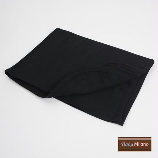 Picture of Baby Receiving Blanket by Baby Milano- Black