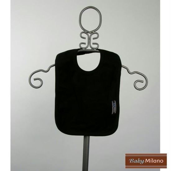Picture of Black Baby Bib by Baby Milano