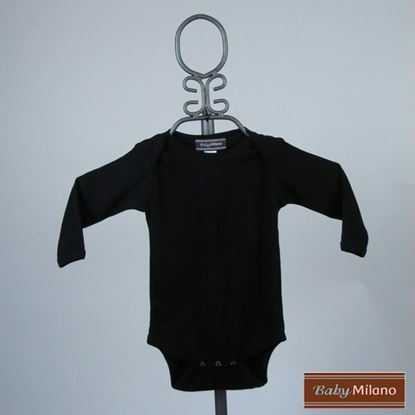 Picture of Black Baby Onesie by Baby Milano - Long Sleeve