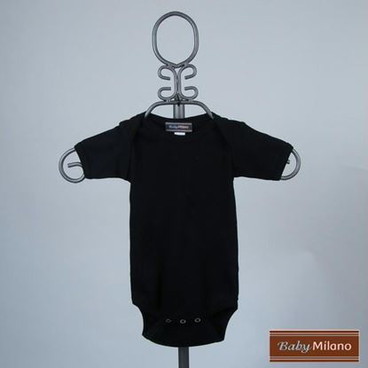 Picture of Black Baby Onesie by Baby Milano - Short Sleeve
