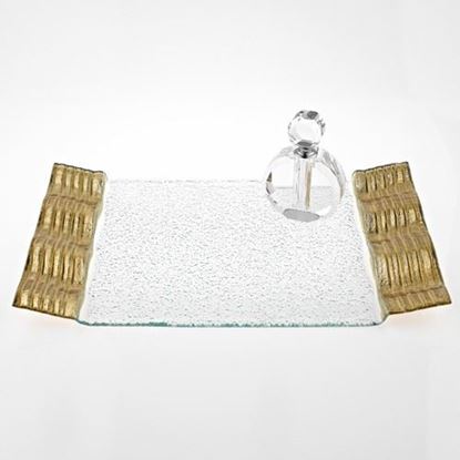 Picture of RECT GOLD WAVE TRAY L15X9"