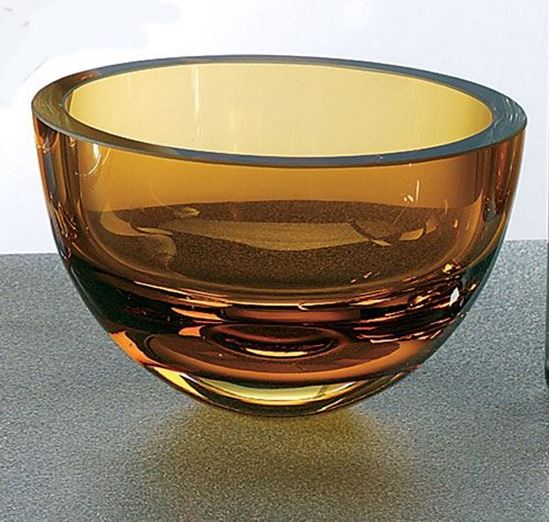 Picture of BOWL 6" AMBER PENELOPE