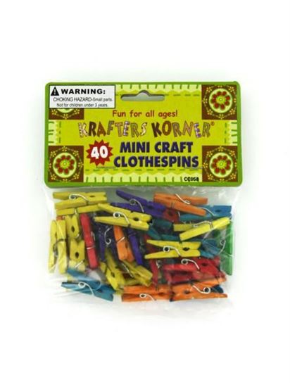 Picture of Miniature craft clothespins (Available in a pack of 24)