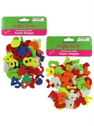 Picture of 125 Pack number and letter foam shapes (Available in a pack of 24)