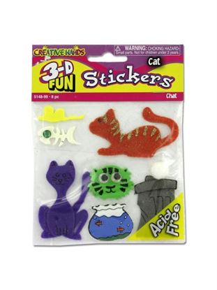 Picture of 3D Cat craft stickers (Available in a pack of 18)