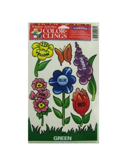 Picture of Flowers window clings (Available in a pack of 24)