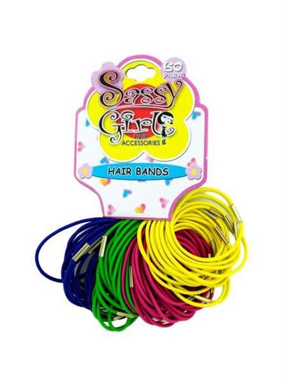 Picture of Bright elastic hair bands (Available in a pack of 24)