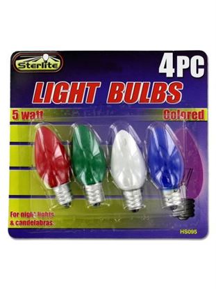 Picture of 5 Watt colored light bulbs (Available in a pack of 24)