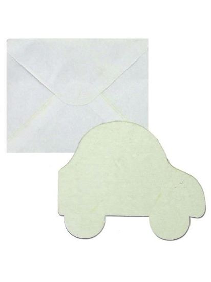 Picture of Blank White Car-Shaped Card Set (Available in a pack of 20)
