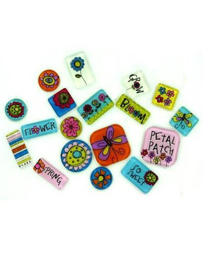 Picture of 18 Color Me Spring Expressions Tiles (Available in a pack of 24)